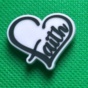 🌼 (5/$10 or 10/$15) NEW “Christian Life” Croc Charm Collection Heart of Faith